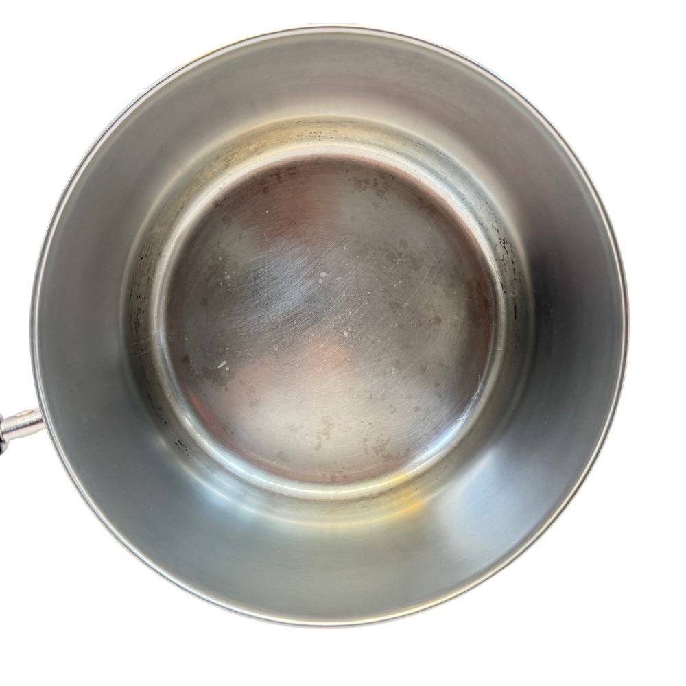 Revere Ware Copper Bottom 3 Qt Saucepan w Lid Clinton IL Vintage USA - Picture 6 of 13